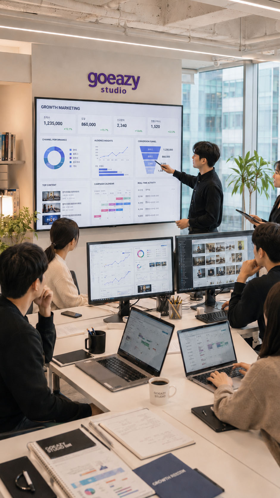 GOEAZY STUDIO growth marketing strategy
